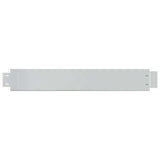 Set of 10 Flexible Lawn Fence Galvanised Steel 100 x 14 cm 271782