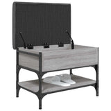 Shoe Bench Grey Sonoma 62x42x45 cm Engineered Wood 835190