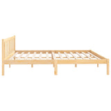 810102 Bed Frame without Mattress Solid Wood 200x200 cm