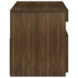TV Cabinet with LED Lights Brown Oak 75x35x40 cm 815127