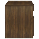 TV Cabinet with LED Lights Brown Oak 75x35x40 cm 815127