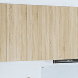Hanging Cabinet Sonoma Oak and White 50 x 31 x 100 cm 884348