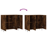 Sideboard Smoked Oak 90x34x80 cm Engineered Wood 828105