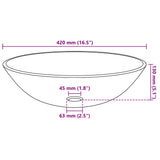 Bathroom Sink with Tap and Push Drain Gold Tempered Glass 3098460