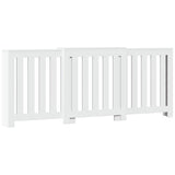 Radiator Cover White 205x21.5x83.5 cm Engineered Wood 852762