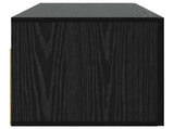 Wall Cabinet Wall-Mounted Black oak 80 x 36.5 x 35 cm 8009819