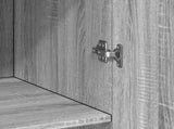Storage Cabinet Grey Sonoma 70x42,5x225 cm Engineered Wood 3281334