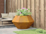 Planter Rusty 100 x 100 x 80 cm Weathering Steel 884036