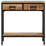 Console Table 70x35x70 cm Solid Rough Wood Mango 374076
