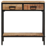 Console Table 70x35x70 cm Solid Rough Wood Mango 374076