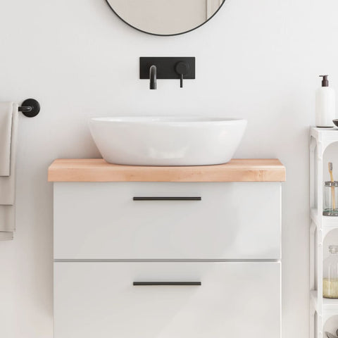Bathroom Countertop 80x40x cm Untreated Solid Wood 3156022