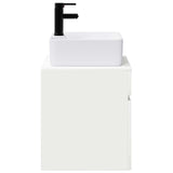 Bathroom Furniture Set High Gloss White Engineered Wood 3404294