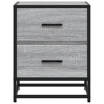 ZNTS Bedside Cabinet Grey Sonoma 40x31x50 cm Engineered Wood 848680