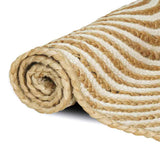 Area Rugs White 60 x 250 cm Jute 42010711