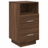 ZNTS Bedside Cabinets 2 pcs with 2 Drawers Brown Oak 36x36x68 cm 858591