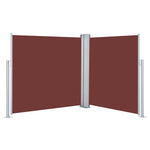 Retractable Side Awning Brown 100x600 cm 48445