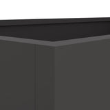 Planter Black 62x40x39 cm Steel 841595