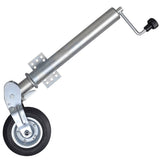 Trailer Jack Wheel 60 mm with 2 Support Tubes and 2 Split Clamps 3214423