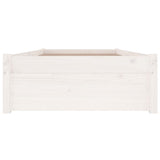 Bed Frame without Mattress with Drawers White Small Single 3103454