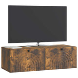 Wall-Mounted TV Cabinet Wall-mounted Smoked Oak 99 x 41 x 30 cm 898190
