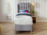 Upholstered Single with USB and Type-C Charging, Frame with Wooden Slatted Frame, Teenager N601P288477G