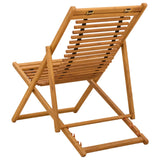 Deck Chair 3 Position Solid Eucalyptus Wood Natural 42024926