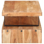 ZNTS 2 Piece Coffee Table Set Solid Acacia Wood 320394