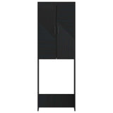 Toilet Cabinet HAARLEM Black 66 x 25.5 x 190 cm Engineered Wood 896916