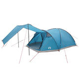 Cabin Tent with Roof Blue 8-Person Polyester and Steel 42028588