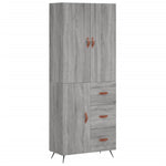 Highboard Grey Sonoma 69.5x34x180 cm Engineered Wood 3195881