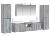 Bathroom Furniture Set 6 pcs Grey Sonoma 3407228