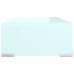 TV Stand/Monitor Riser Glass Green 40x25x11 cm 244142