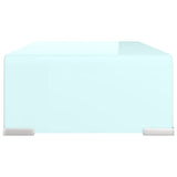 TV Stand/Monitor Riser Glass Green 40x25x11 cm 244142
