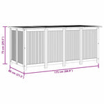 Garden Storage Box 175x80x75 cm Solid Wood Acacia 319708