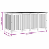 Garden Storage Box 175x80x75 cm Solid Wood Acacia 319708