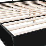 Bed Frame without Mattress Black 200x200 cm 3280062
