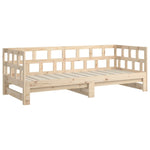 ZNTS Pull-out Day Bed without Mattress Solid Wood Pine 2x cm 820222