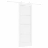 Sliding Door White 73.5 x 198.5 cm Solid Pine Wood 3333383