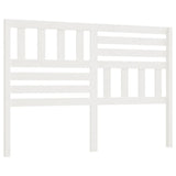 Bed Headboard White Solid pine wood 166 x 4 x 100 cm 814155