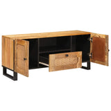TV Cabinet with Drawer Brown 105 x 33 x 46 cm Solid Mango Wood 4018058
