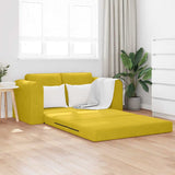 Sofa Bed Yellow 148 x 71 x 83 cm Velvet 4106689