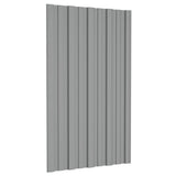 Roof Panels 36 pcs Galvanised Steel Grey 80x45 cm 317202