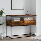 Console Table Smoked Oak 100x40x75 cm Engineered Wood 834152