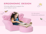 Children Kids Sofa Set Armchair Chair Seat with Free Footstool PU Leather for Girls 58L x 40.5W x T3398P347654