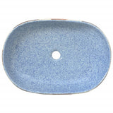 Countertop Basin Multicolour Oval 59x40x14 cm Ceramic 155108
