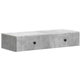 Wall-Mounted Side Table Concrete Grey 87.5 x 34.5 x 17 cm 899178