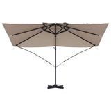 Umbrella Taupe 351 x 250 x 260 cm Polyester and Aluminium 42003346