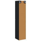Wall-mounted Bathroom Cabinet Black 33 x 34.5 x 160 cm 890513