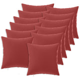Throw Pillow 12 pcs HEERLEN Wine Red 40 x 40 cm Polyester 924738