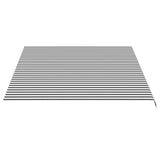Replacement Fabric for Awning Anthracite and White 4.5x3.5 m 311990
